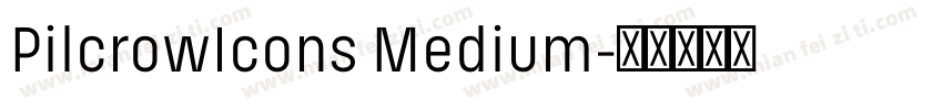 PilcrowIcons Medium字体转换